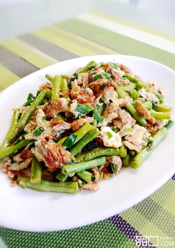 葱香鸡蛋炒豆角
