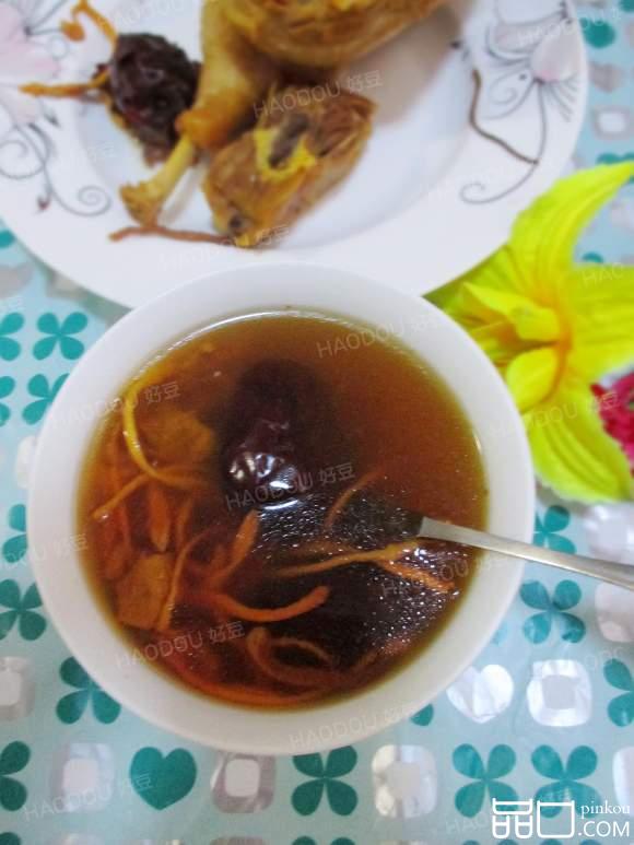 虫草花煲鸭汤