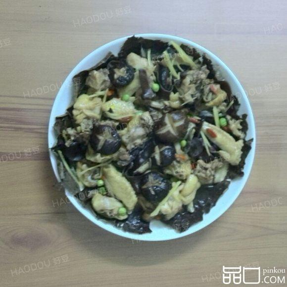 荷叶冬菇蒸鸡