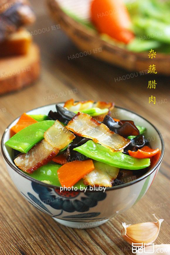 杂蔬炒腊肉