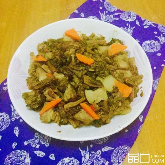 菜干焖猪肉