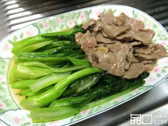 菜心炒牛肉