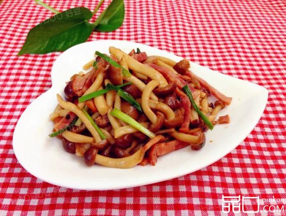 培根炒蟹味菇