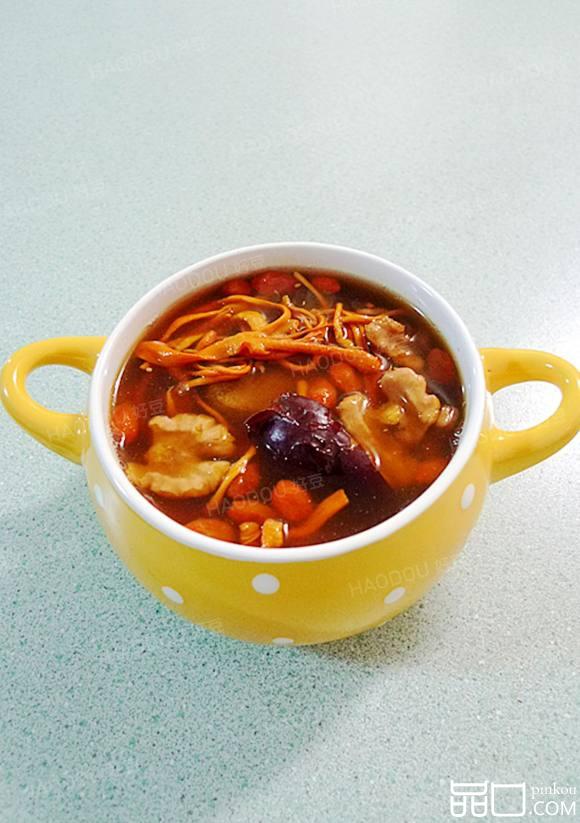 虫草花核桃猪肉汤