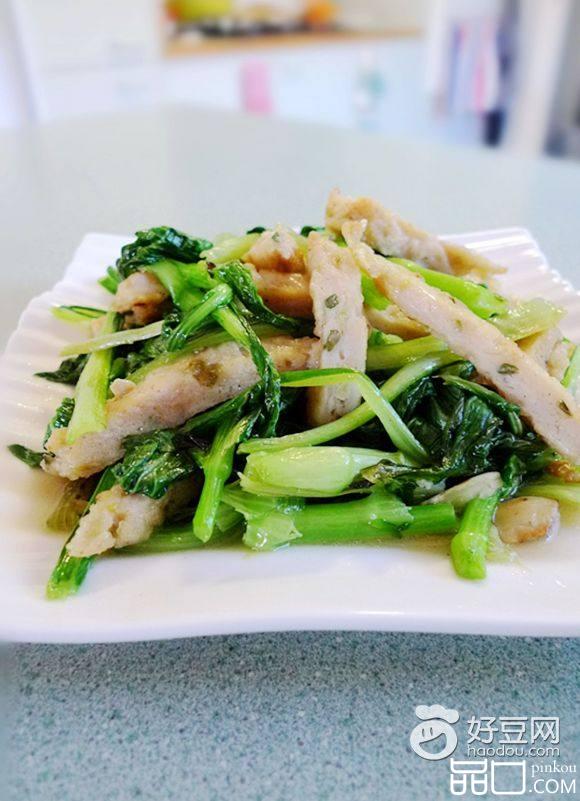鱼饼炒菜心