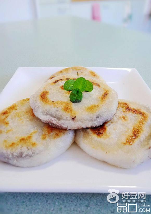 红豆沙糯米煎饼
