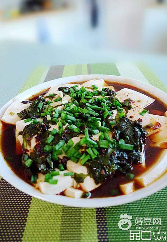 老干妈辣酱蒸嫩豆腐