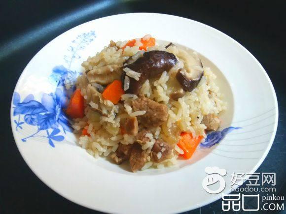 时蔬香菇肉末饭