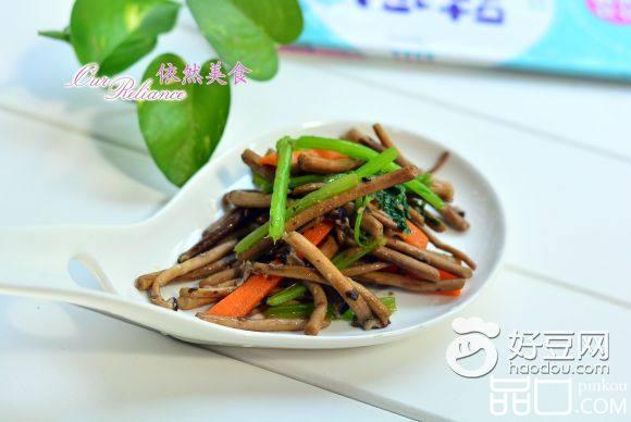 小炒茶树菇