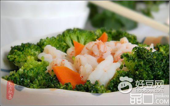 西兰花炒虾球
