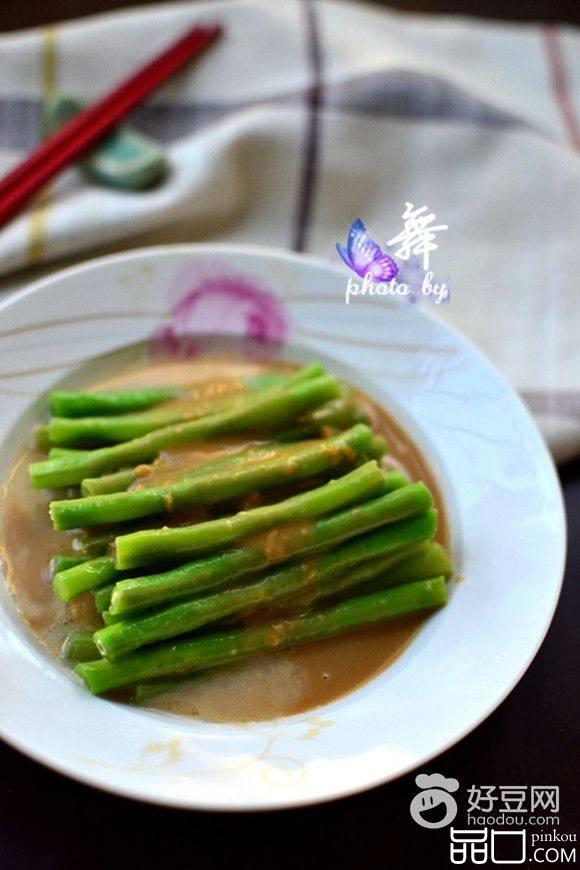 麻酱淋豇豆