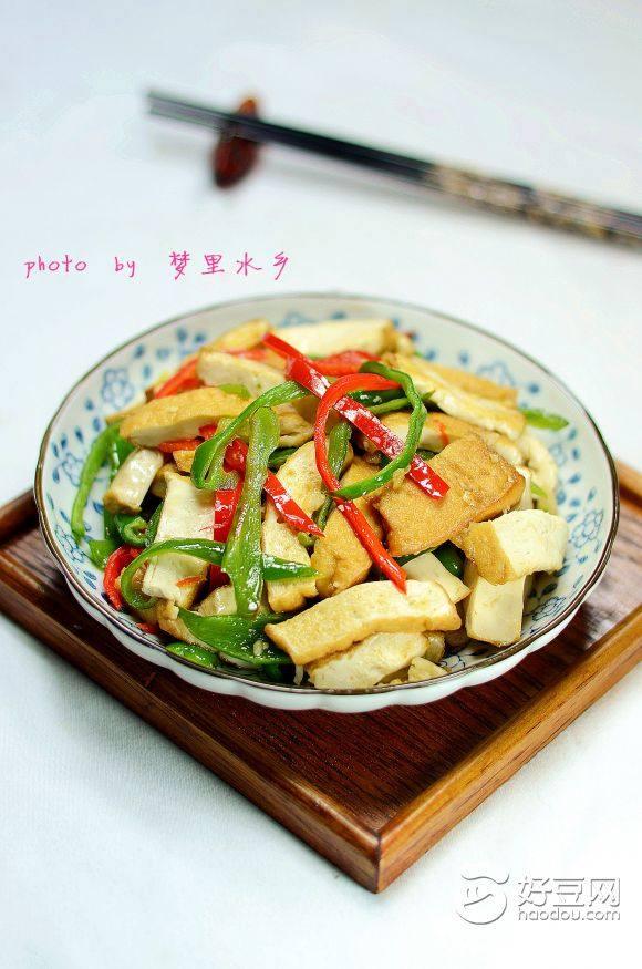 双椒炒泰宁豆腐
