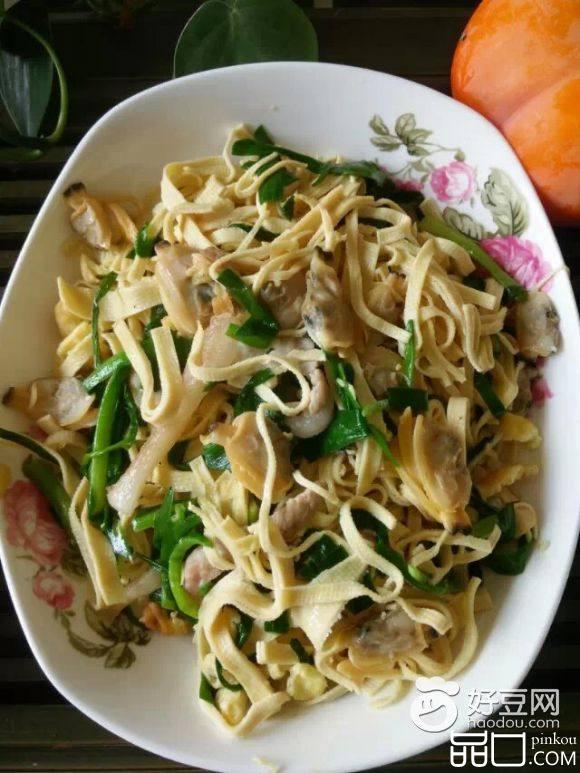 蛤肉豆腐皮小炒
