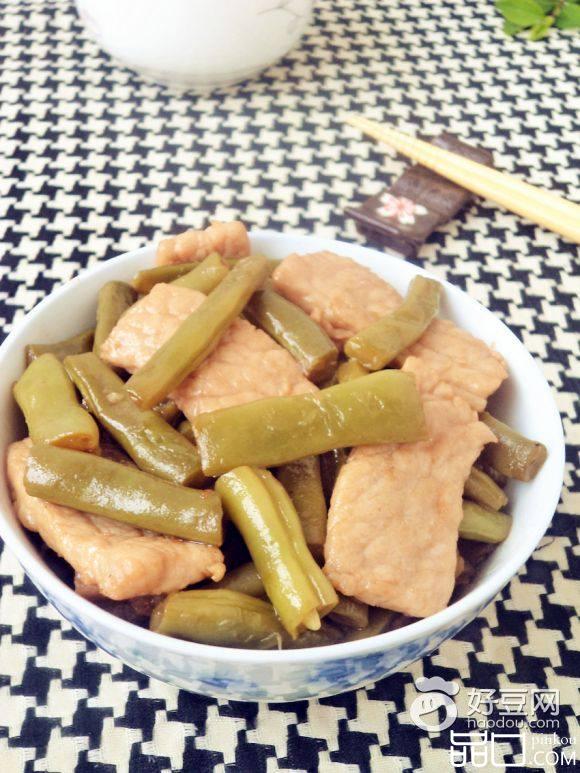 肉片焖豆角