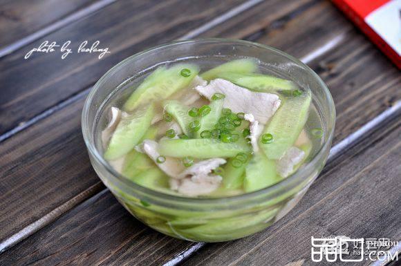 黄瓜肉片汤