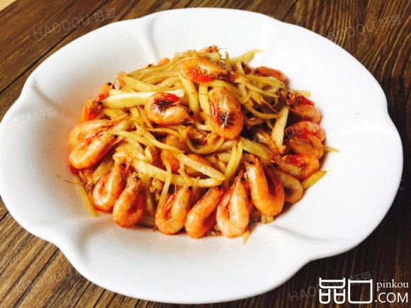 茭白炒虾