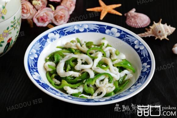 青椒丝炒银鱼