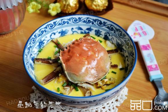 蟹肉蒸蛋