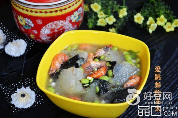 河虾紫菜冬瓜汤