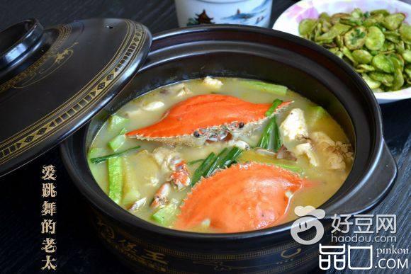 豆腐西葫芦海蟹煲