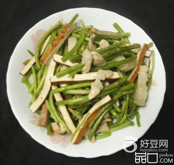 肉丝香干炒芦蒿