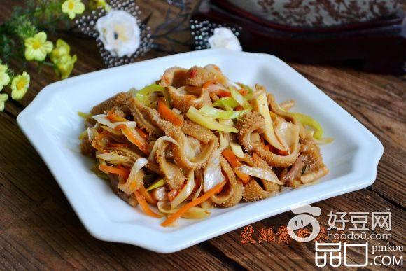 大葱炒羊百叶
