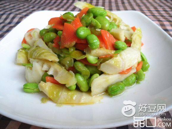毛豆子炒笋