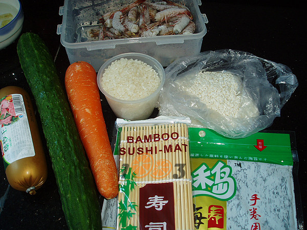海虾寿司步骤1