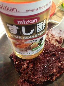 黑糯米寿司卷步骤4