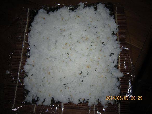 鲣鱼肉松寿司步骤9