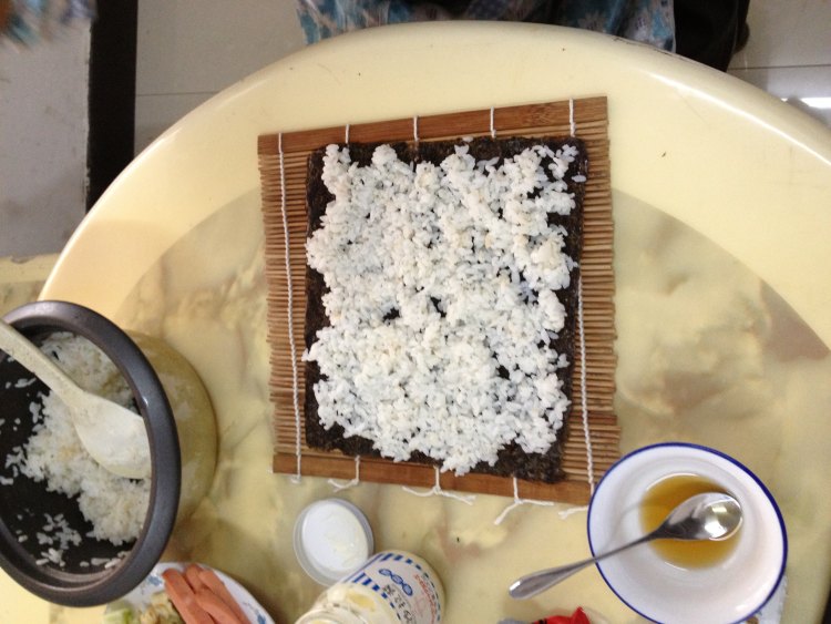 中式酱瓜紫菜包饭步骤8