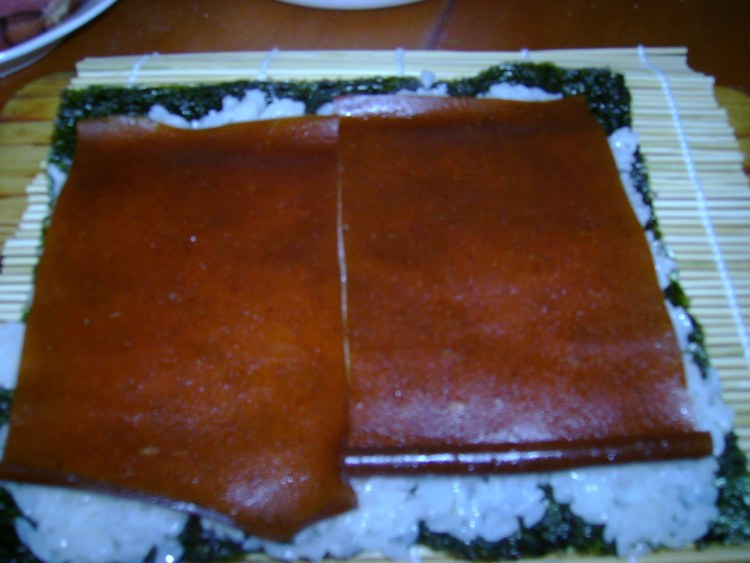 果卷叠层寿司步骤7