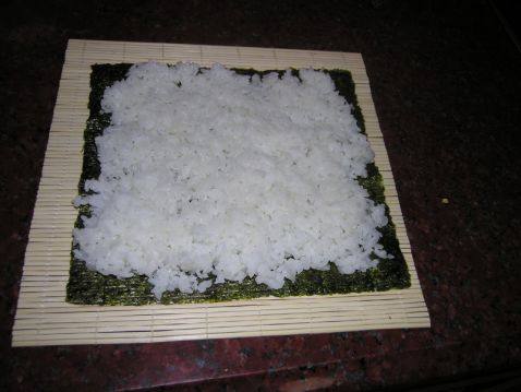 蔬菜虾寿司步骤5