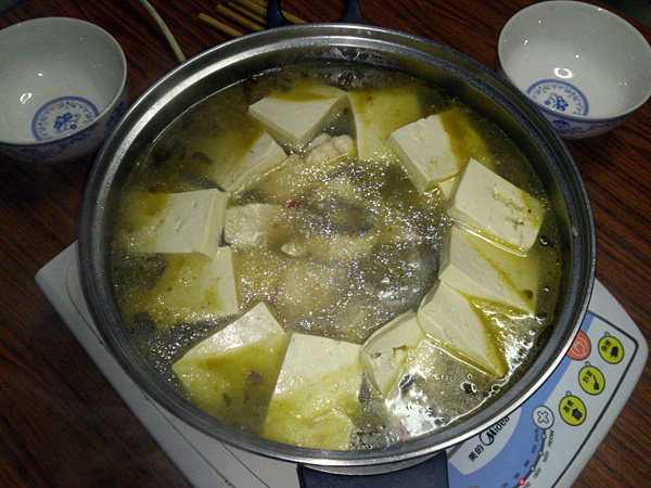 酸菜鲈鱼火锅步骤15