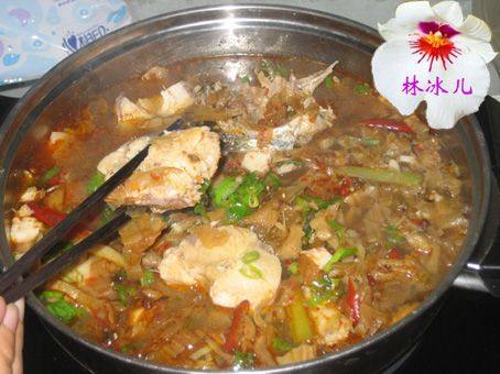 耳朵菜炖鱼火锅步骤9