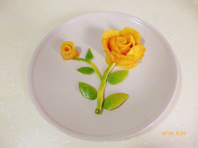 黄玫瑰花步骤7