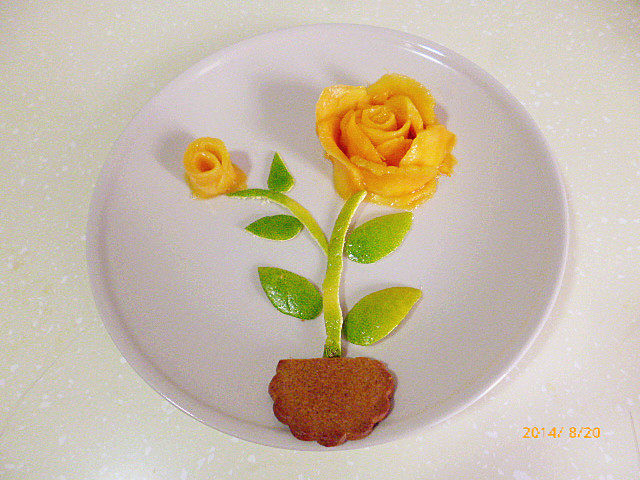 黄玫瑰花步骤8