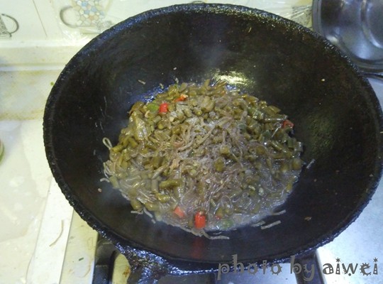肉沫酸豆角粉条步骤11