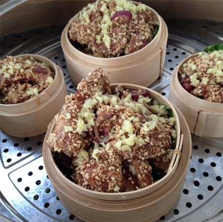 荷叶米粉蒸排骨步骤14