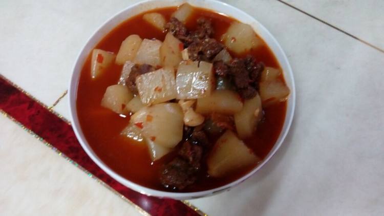 白萝卜烧牛肉步骤9