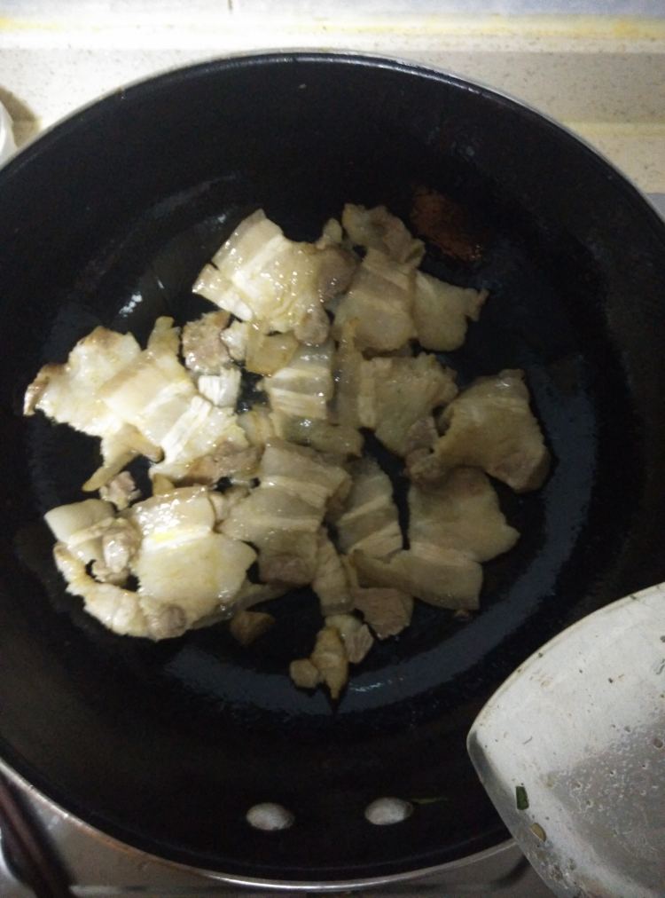 豆鼓煎肉步骤3