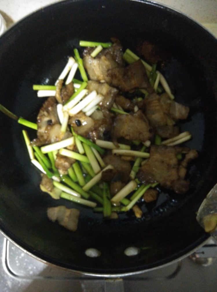 豆鼓煎肉步骤4