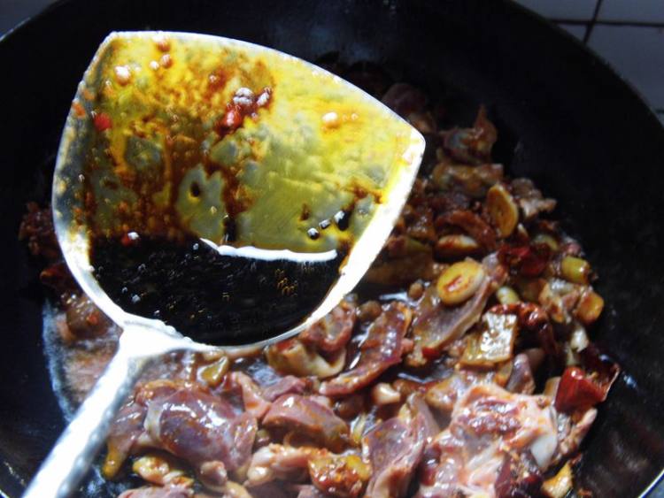 重庆黔江鸡杂步骤7