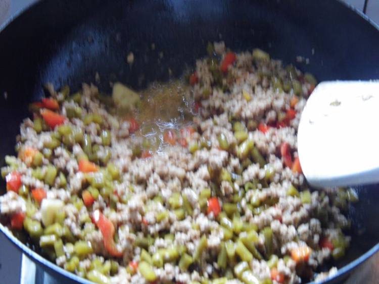 肉末酸豇豆步骤11