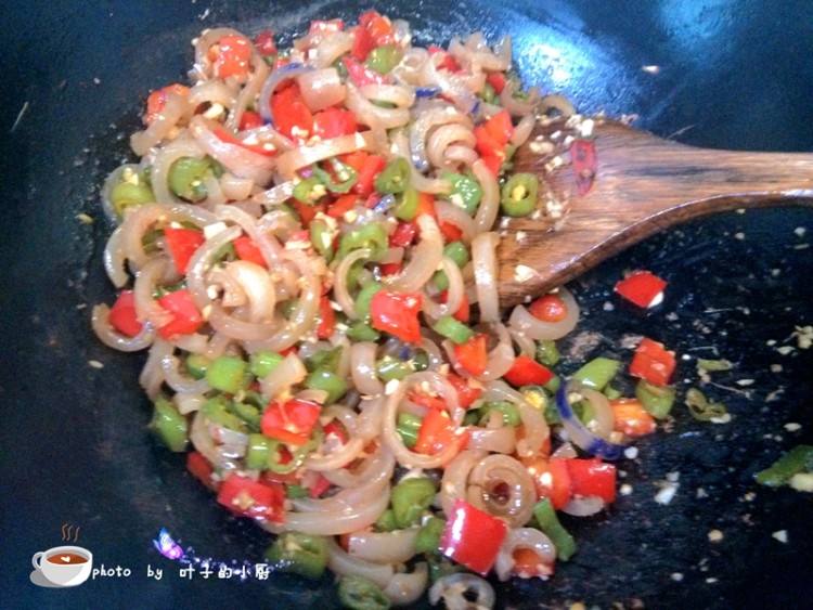 辣炒肉皮步骤8