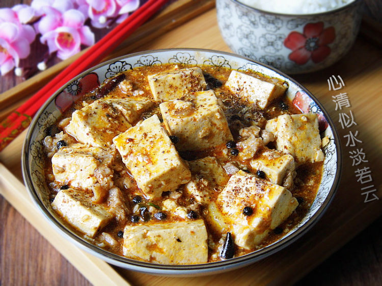 肉丁麻婆豆腐步骤11