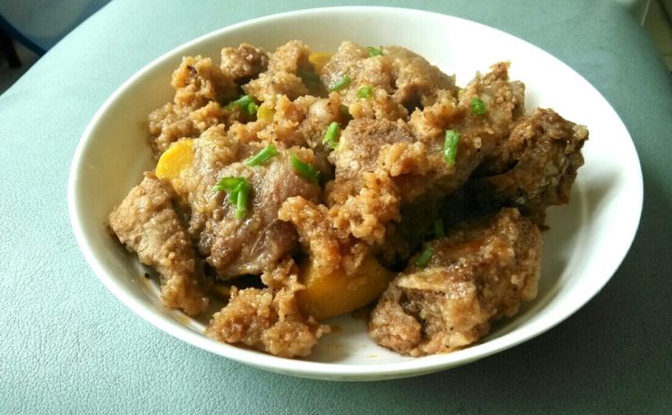 红薯粉蒸排骨步骤7