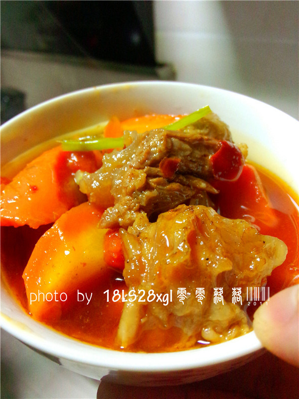 胡萝卜焖牛腩步骤12