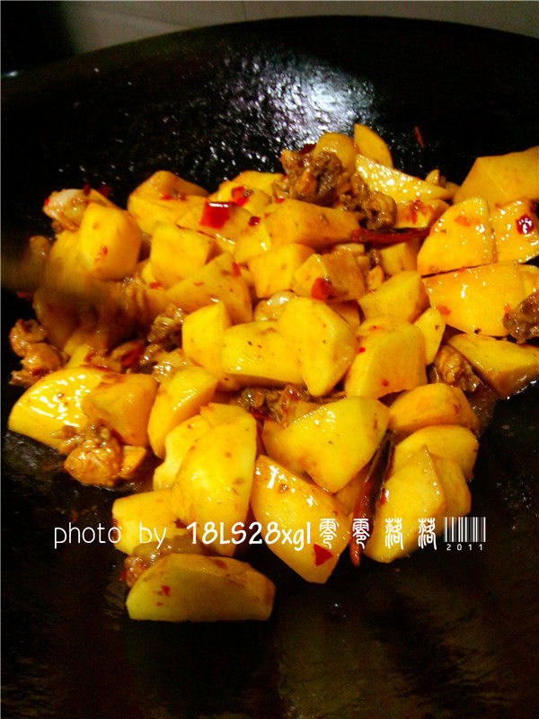 土豆烧鸡步骤7