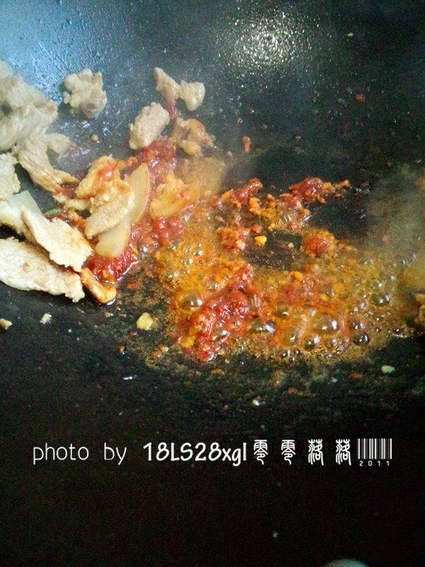 蒜苗肉片步骤6
